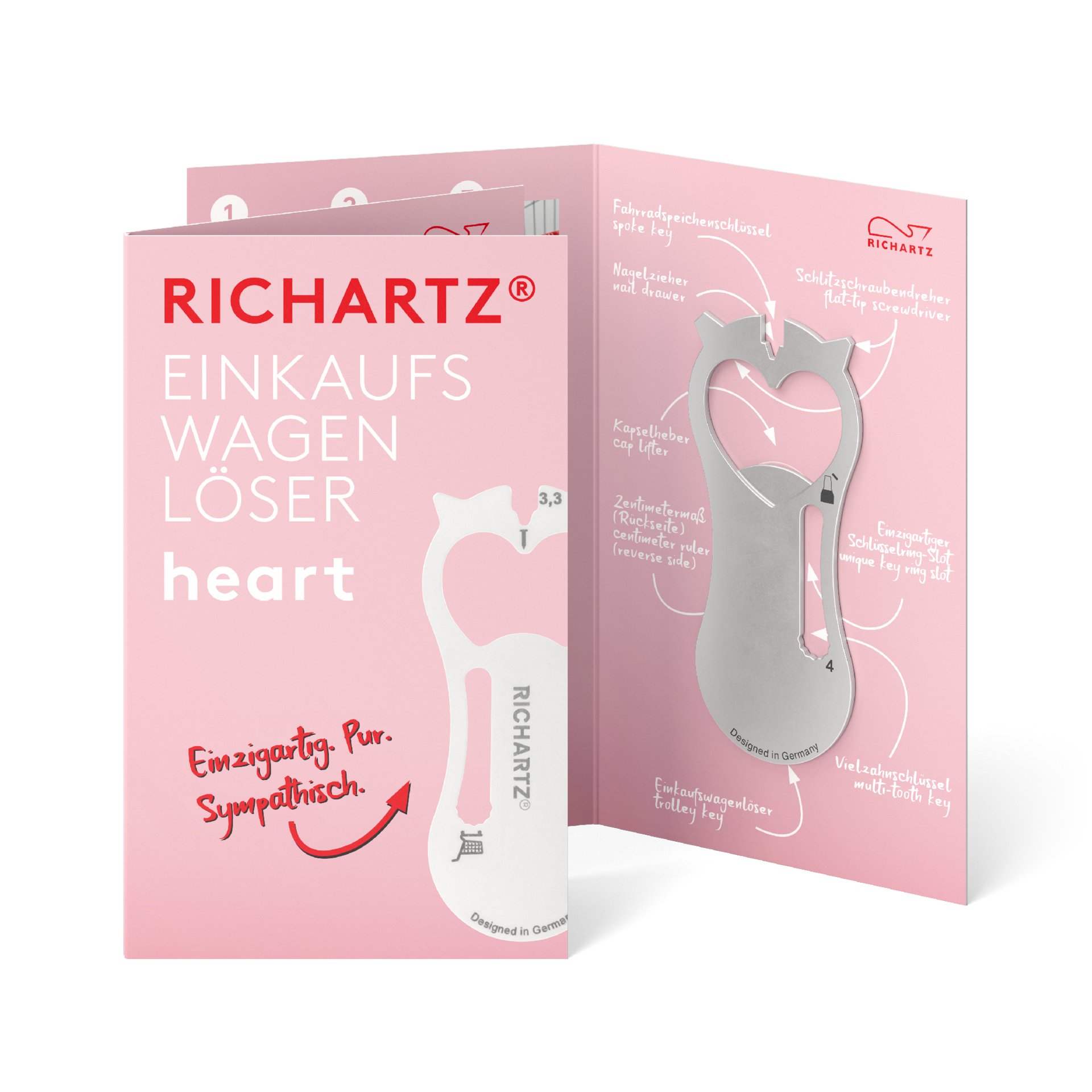 RICHARTZ® EINKAUFSWAGENLÖSER heart
