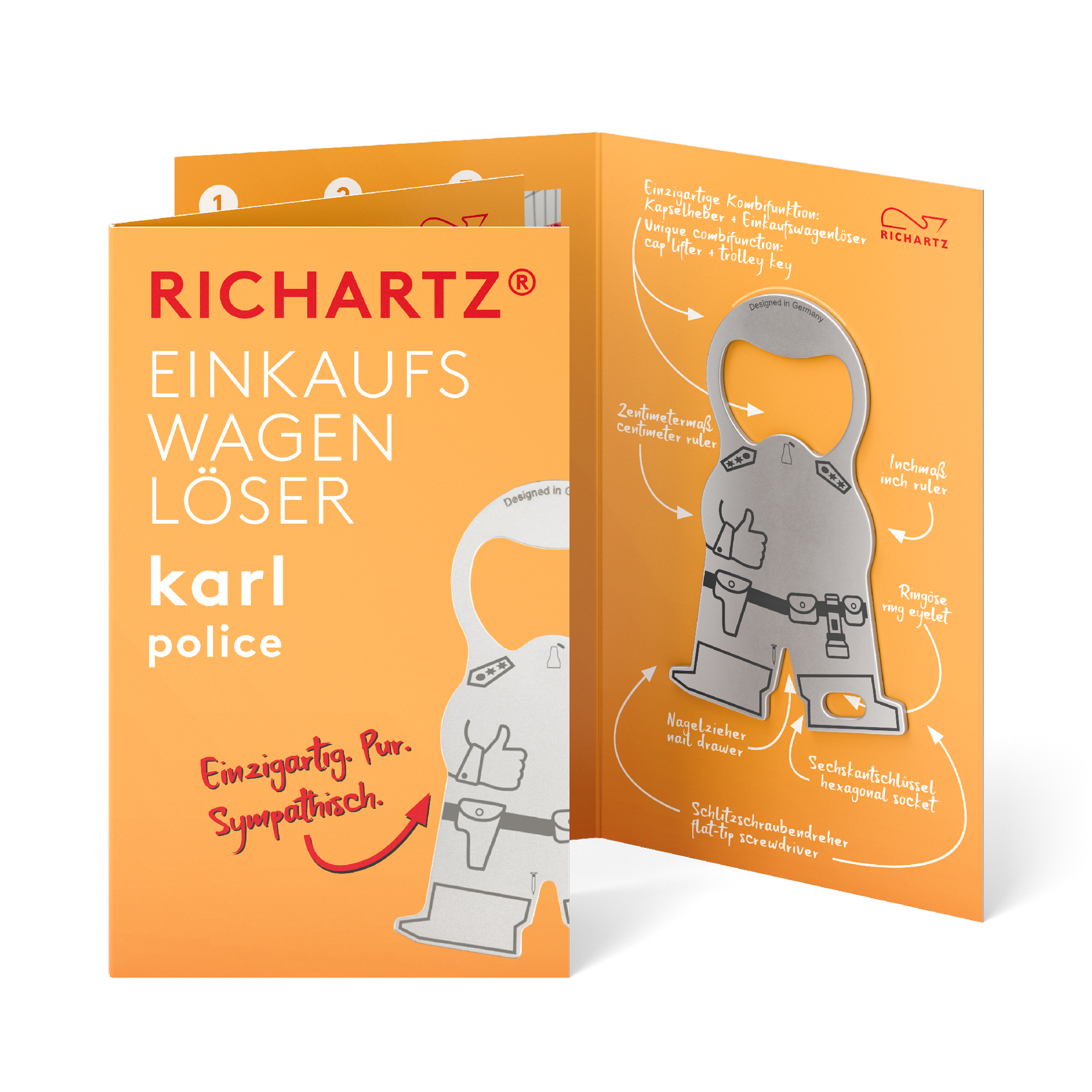 RICHARTZ® EINKAUFSWAGENLÖSER karl police