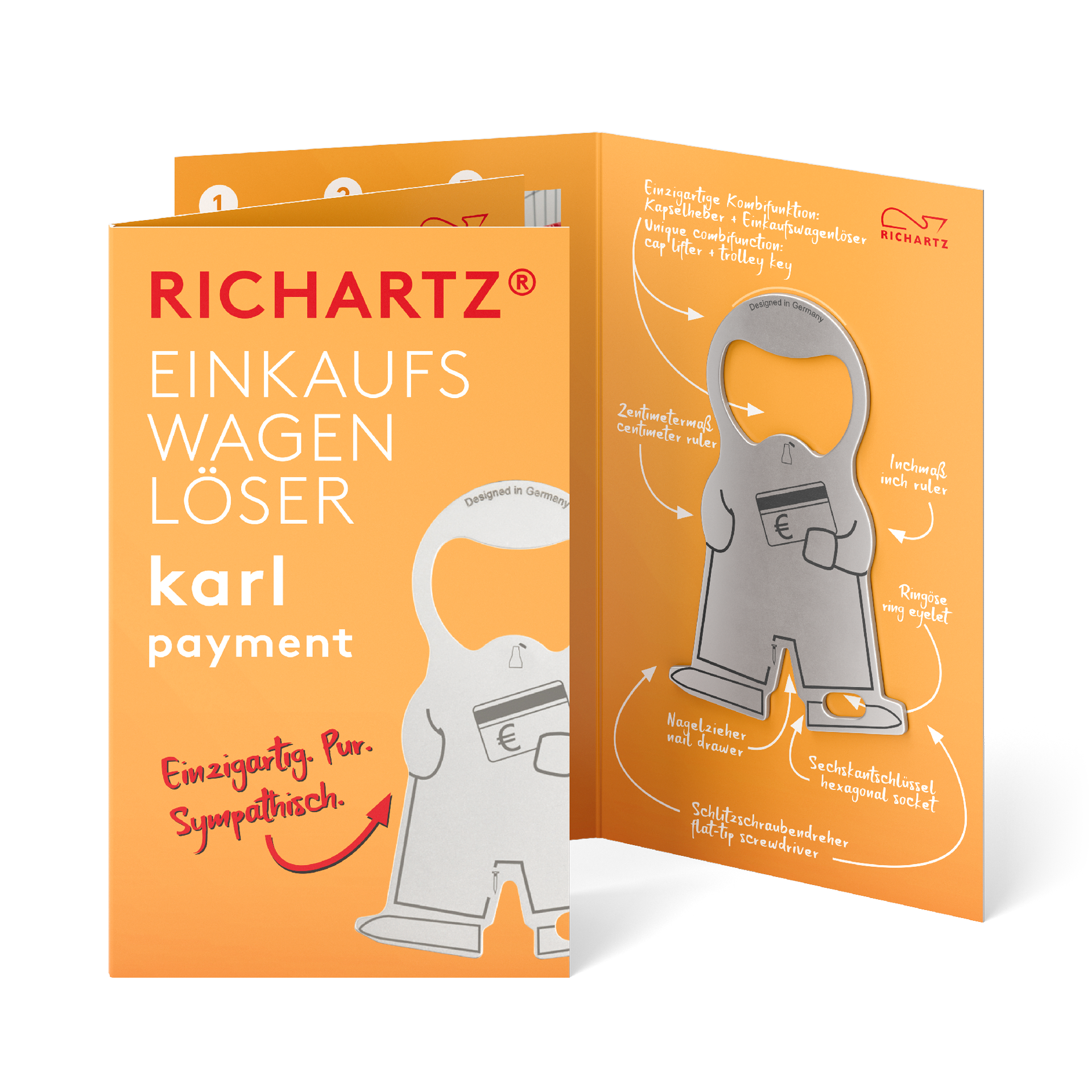 RICHARTZ® EINKAUFSWAGENLÖSER karl payment