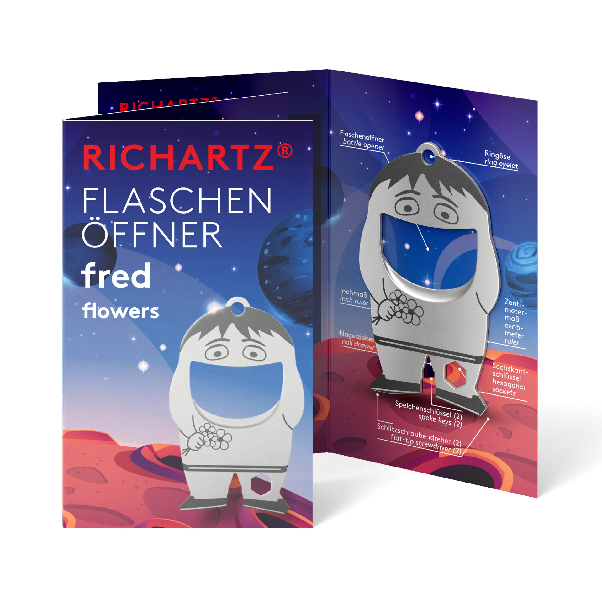 RICHARTZ® FLASCHENÖFFNER fred flowers