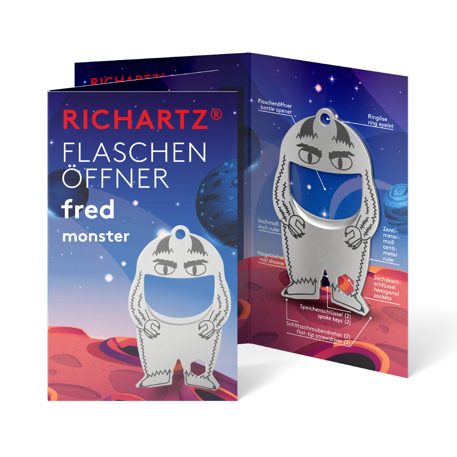RICHARTZ® FLASCHENÖFFNER fred monster