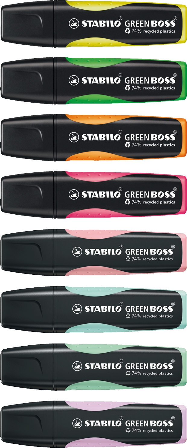 STABILO GREEN BOSS Leuchtmarkierer 3er-Set