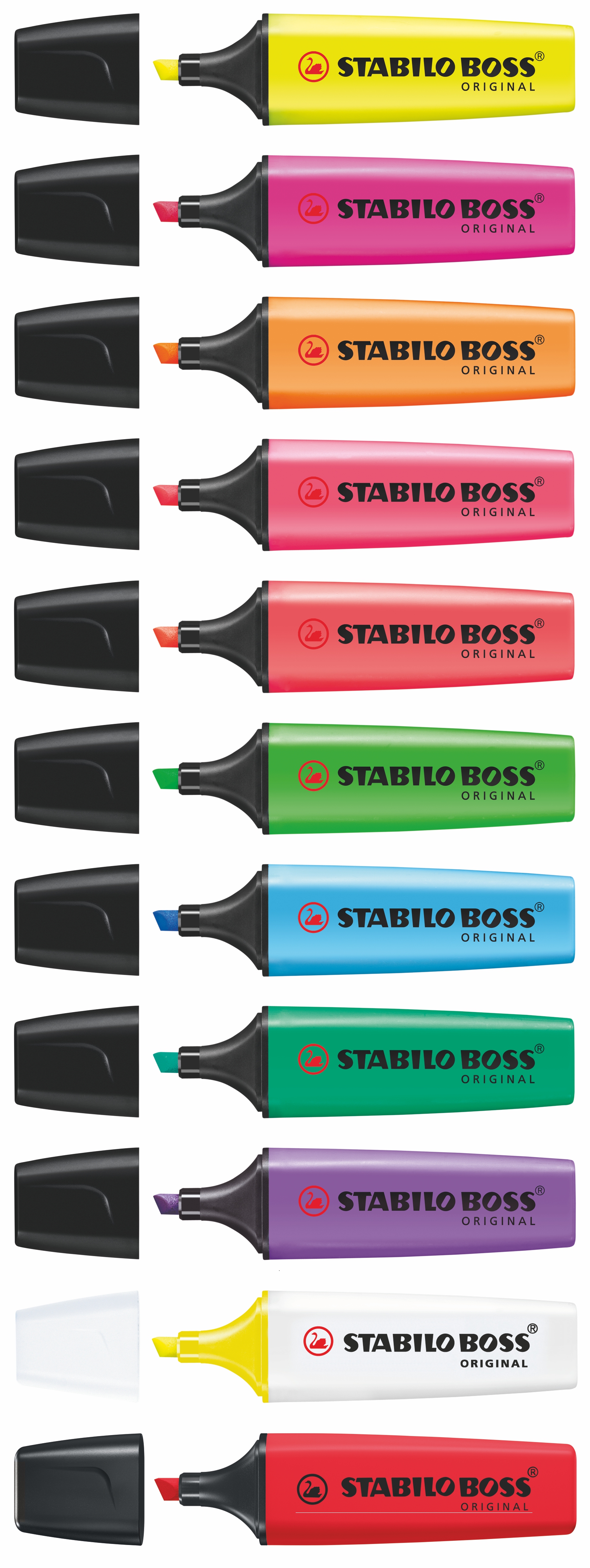 STABILO BOSS ORIGINAL 4er Tisch-Set Leuchtmarkierer