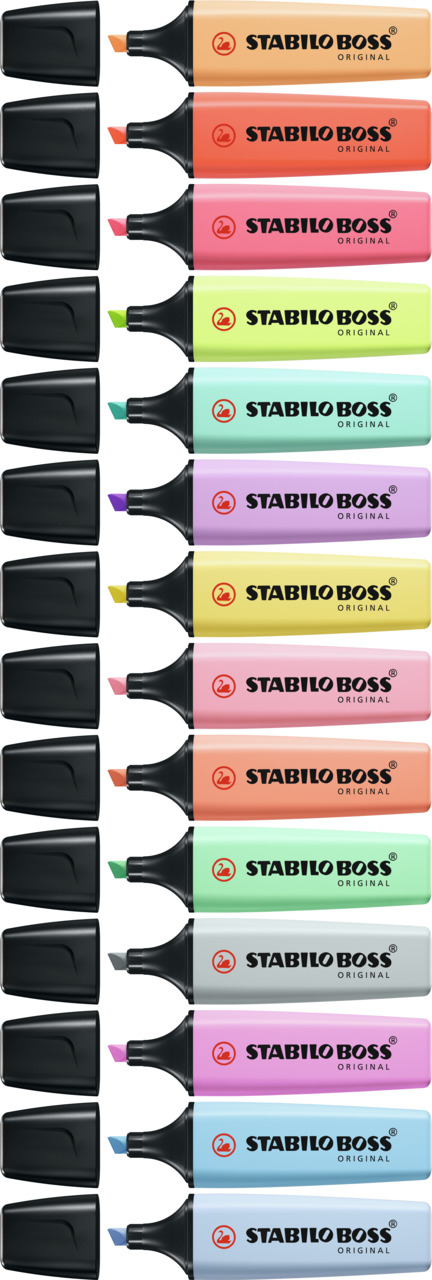 STABILO BOSS ORIGINAL 4er Tisch-Set Leuchtmarkierer