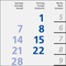 4-Monatskalender Einblatt Logic 4 Post A Design-Kalendarium