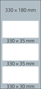 3-Monatskalender Mehrblock Profil 3 RECYCLING Schrift modern