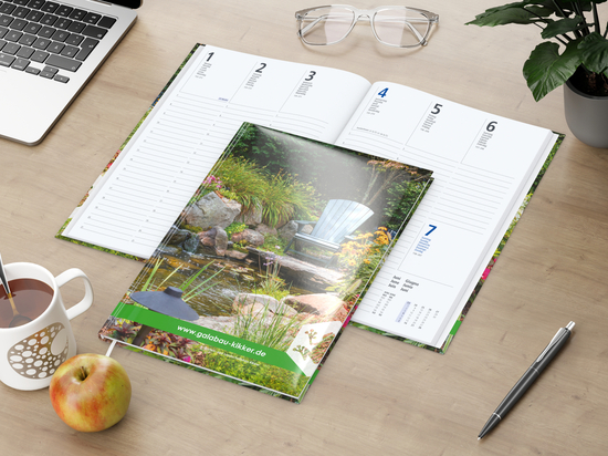 Wochenkalender Media 175 × 245 mm Papier-Hardcover, Einband-Oberfläche glänzend