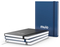 Notizbuch Hardcover Easy-Book Vollkaro Gummiband schmal A5, Prägung schwarz-glänzend inkl.