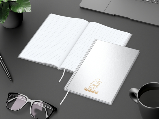 Notizbuch Memo-Book Umfang klein Hardcover matt-farbig, DIN A5, Lineatur Punktraster
