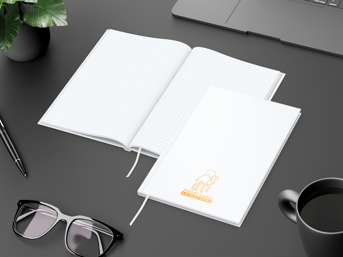 Notizbuch Memo-Book Umfang klein Hardcover matt-farbig, DIN A5, Lineatur Punktraster