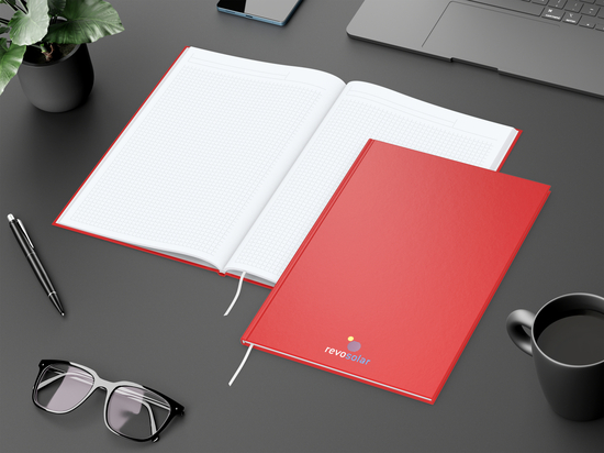 Notizbuch Memo-Book EXPRESS Umfang klein Hardcover matt-farbig, DIN A4