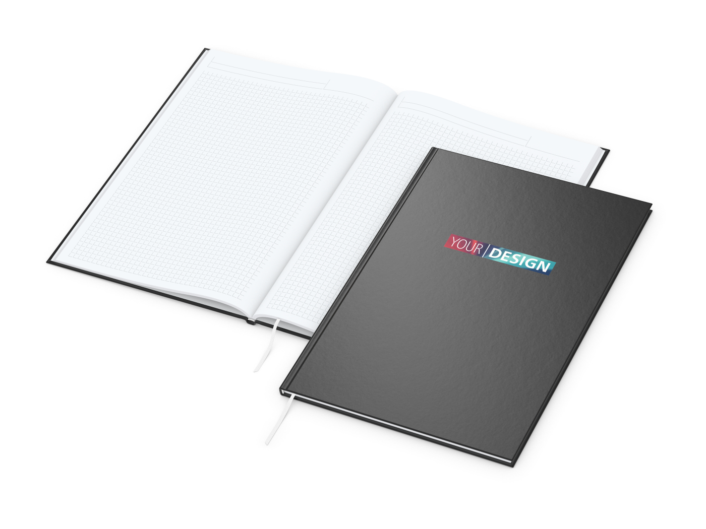 Notizbuch Memo-Book EXPRESS Umfang klein Hardcover matt-farbig, DIN A4