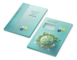 Versandmappe RECYCLING A4 Unterlagenversand, Druck 4/4farbig, Fenster ja
