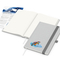 Notizbuch Ocean-Book RECYCLING rPET-Hardcover farbig A5, Lineatur Punktraster, Material-Infoblatt ja