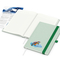 Notizbuch Ocean-Book RECYCLING rPET-Hardcover farbig A5, Lineatur Winkelkaro, Material-Infoblatt ja