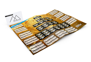 WM-Card RECYCLING Spielplan Fußball-WM 2026 ausfaltbar mit Umschlag, WM-Motiv Pokalgold