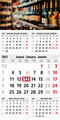5-Monatskalender Einblatt Commerce 5 Post A EXPRESS postoptimiert