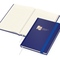 Notizbuch Visco-Book Buchleinen-Hardcover farbig A5, Papierfarbe/Lineatur Cremefarben/Winkelkaro, Kupferprägung inkl.