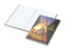 Notizbuch Note-Book Ecken spitz Hardcover individuell bedruckt, DIN A4, Lineatur Punktraster, Einband-Oberfläche matt