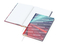 Notizbuch Note-Book Ecken spitz Hardcover individuell bedruckt, DIN A5, Lineatur Punktraster, Einband-Oberfläche matt
