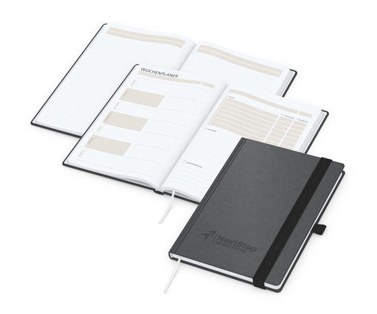 Notizbuch Hardcover orgaLine Mainbook Wochenplaner To-dos Prioritäten Ideen, Papierfarbe Hochweiß
