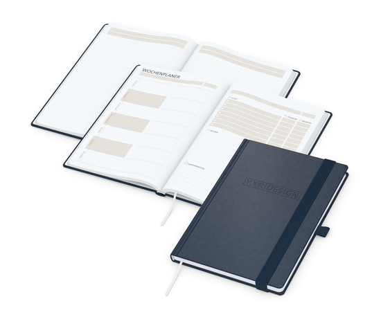 Notizbuch Hardcover orgaLine Mainbook Wochenplaner To-dos Prioritäten Ideen, Papierfarbe Hochweiß