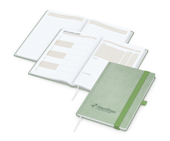 Notizbuch Hardcover orgaLine Mainbook Wochenplaner To-dos Prioritäten Ideen, Papierfarbe Hochweiß
