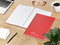 Notizbuch Note-Book Ecken spitz Hardcover matt-farbig, DIN A4, Lineatur Winkelkaro