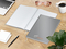 Notizbuch Note-Book Ecken spitz Hardcover matt-farbig, DIN A4, Lineatur Winkelkaro
