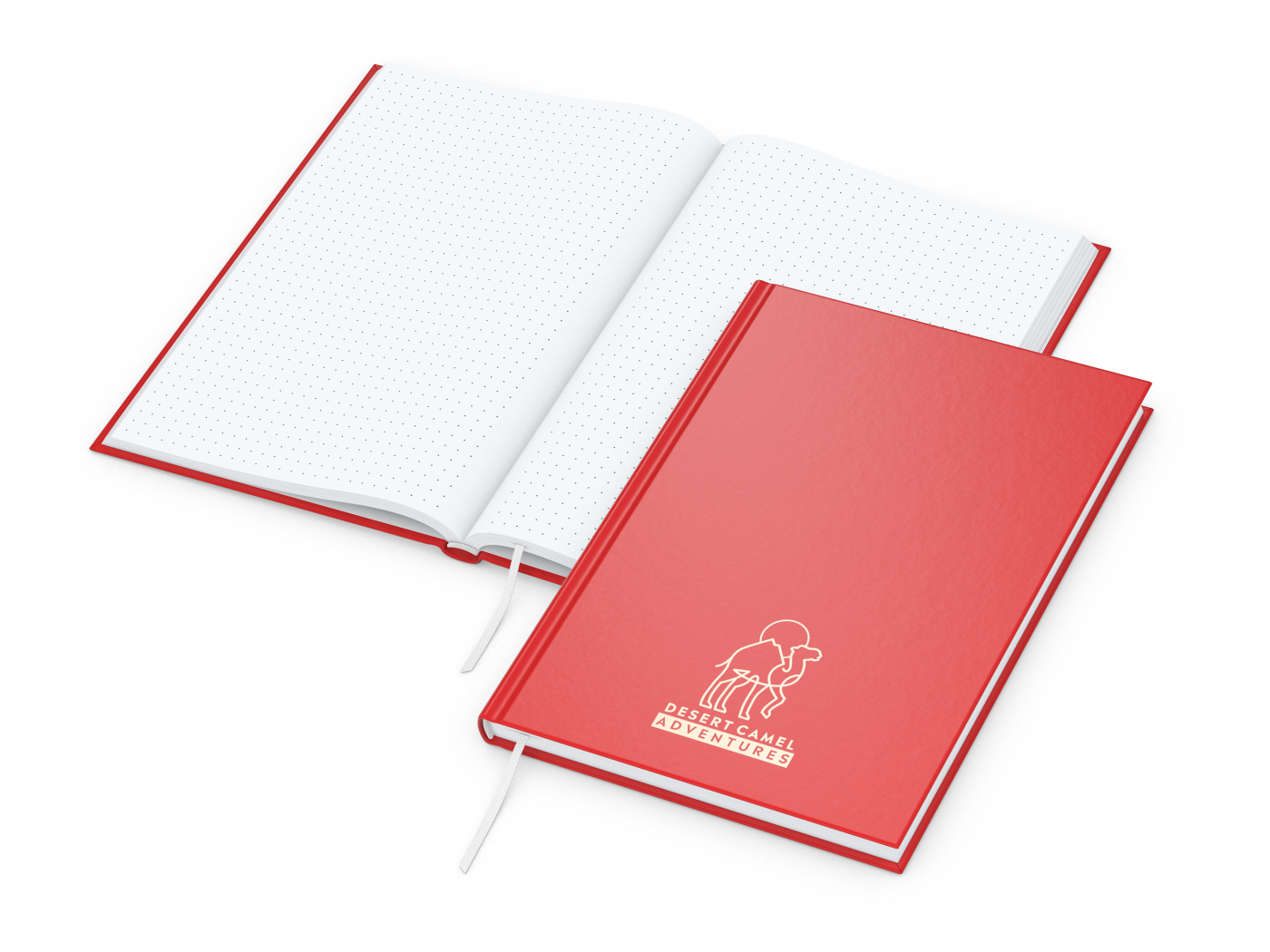 Notizbuch Note-Book Ecken spitz Hardcover matt-farbig, DIN A5, Lineatur Punktraster