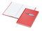 Notizbuch Note-Book Ecken spitz Hardcover matt-farbig, DIN A5, Lineatur Winkelkaro