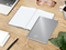 Notizbuch Note-Book Ecken spitz Hardcover matt-farbig, DIN A5, Lineatur Winkelkaro