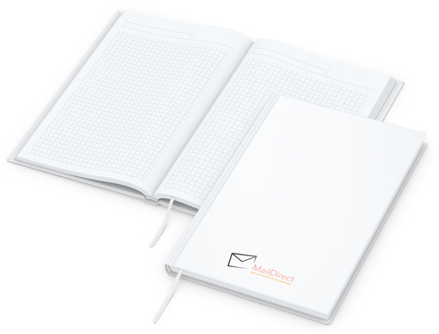 Notizbuch Note-Book Ecken spitz Hardcover matt-farbig, DIN A5, Lineatur Winkelkaro