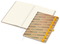 Notizbuch Match-Book Naturpapier-Hardcover individuell bedruckt, DIN A4, Papierfarbe/Lineatur Cremefarben/Punktraster, Einband-Papierfarbe Braun