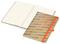 Notizbuch Match-Book Naturpapier-Hardcover individuell bedruckt, DIN A4, Papierfarbe/Lineatur Cremefarben/Punktraster, Einband-Papierfarbe Braun