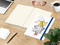 Notizbuch Match-Book Naturpapier-Hardcover individuell bedruckt, DIN A4, Papierfarbe/Lineatur Cremefarben/Punktraster, Einband-Papierfarbe Weiß