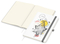 Notizbuch Match-Book Naturpapier-Hardcover individuell bedruckt, DIN A4, Papierfarbe/Lineatur Cremefarben/Punktraster, Einband-Papierfarbe Weiß