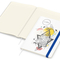 Notizbuch Match-Book Naturpapier-Hardcover individuell bedruckt, DIN A4, Papierfarbe/Lineatur Cremefarben/Winkelkaro, Einband-Papierfarbe Weiß
