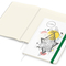 Notizbuch Match-Book Naturpapier-Hardcover individuell bedruckt, DIN A4, Papierfarbe/Lineatur Cremefarben/Winkelkaro, Einband-Papierfarbe Weiß