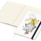 Notizbuch Match-Book Naturpapier-Hardcover individuell bedruckt, DIN A4, Papierfarbe/Lineatur Cremefarben/Winkelkaro, Einband-Papierfarbe Weiß