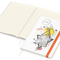 Notizbuch Match-Book Naturpapier-Hardcover individuell bedruckt, DIN A4, Papierfarbe/Lineatur Cremefarben/Winkelkaro, Einband-Papierfarbe Weiß