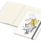 Notizbuch Match-Book Naturpapier-Hardcover individuell bedruckt, DIN A4, Papierfarbe/Lineatur Cremefarben/Winkelkaro, Einband-Papierfarbe Weiß