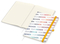 Notizbuch Match-Book Naturpapier-Hardcover individuell bedruckt, DIN A4, Papierfarbe/Lineatur Cremefarben/Winkelkaro, Einband-Papierfarbe Weiß