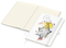 Notizbuch Match-Book Naturpapier-Hardcover individuell bedruckt, DIN A4, Papierfarbe/Lineatur Cremefarben/Winkelkaro, Einband-Papierfarbe Weiß