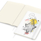 Notizbuch Match-Book Naturpapier-Hardcover individuell bedruckt, DIN A4, Papierfarbe/Lineatur Cremefarben/Winkelkaro, Einband-Papierfarbe Weiß