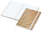Notizbuch Match-Book Naturpapier-Hardcover individuell bedruckt, DIN A4, Papierfarbe/Lineatur Hochweiß/Punktraster, Einband-Papierfarbe Braun