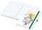 Notizbuch Match-Book Naturpapier-Hardcover individuell bedruckt, DIN A4, Papierfarbe/Lineatur Hochweiß/Punktraster, Einband-Papierfarbe Weiß