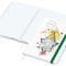 Notizbuch Match-Book Naturpapier-Hardcover individuell bedruckt, DIN A4, Papierfarbe/Lineatur Hochweiß/Punktraster, Einband-Papierfarbe Weiß