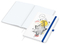 Notizbuch Match-Book Naturpapier-Hardcover individuell bedruckt, DIN A4, Papierfarbe/Lineatur Hochweiß/Punktraster, Einband-Papierfarbe Weiß