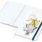 Notizbuch Match-Book Naturpapier-Hardcover individuell bedruckt, DIN A4, Papierfarbe/Lineatur Hochweiß/Punktraster, Einband-Papierfarbe Weiß